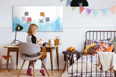 Tableau magnétique pour dessiner motif taches peintes
