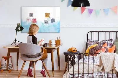 Tableau magnétique pour dessiner motif taches peintes