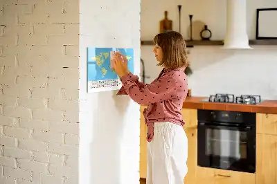 Tableau magnétique à dessiner carte du monde classique