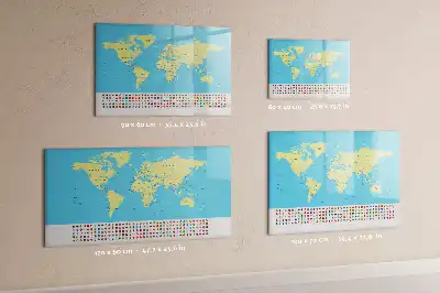 Tableau magnétique à dessiner carte du monde classique
