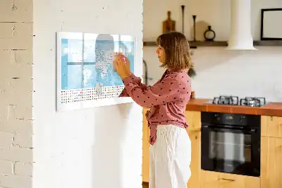 Tableau magnétique pour dessiner cartes des continents
