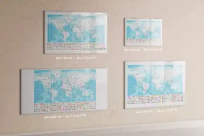 Tableau magnétique pour dessiner cartes des continents