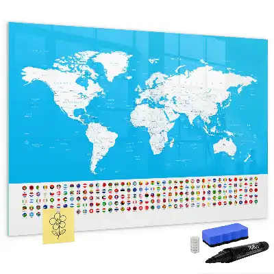 Tableau magnétique pour dessiner carte avec contours des États