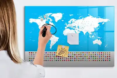 Tableau magnétique pour dessiner carte avec contours des États