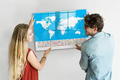 Tableau magnétique pour dessiner carte avec contours des États