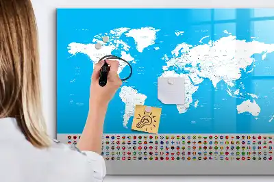 Tableau magnétique pour dessiner carte avec contours des États