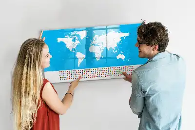 Tableau magnétique pour dessiner carte avec contours des États