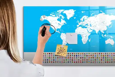 Tableau magnétique pour dessiner carte avec contours des États
