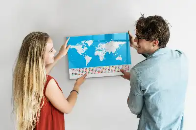 Tableau magnétique pour dessiner carte avec contours des États