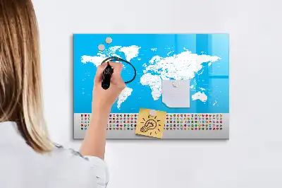 Tableau magnétique pour dessiner carte avec contours des États