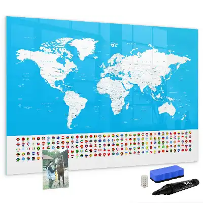 Tableau magnétique pour dessiner carte avec contours des États