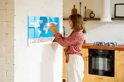 Tableau magnétique pour dessiner carte avec contours des États