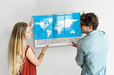 Tableau magnétique pour dessiner carte avec contours des États