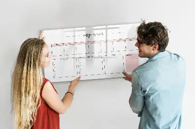 Tableau magnétique pour dessiner mon planificateur hebdomadaire