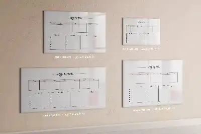 Tableau magnétique pour dessiner mon planificateur hebdomadaire