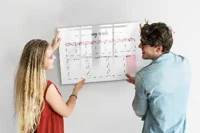 Tableau magnétique pour dessiner mon planificateur hebdomadaire