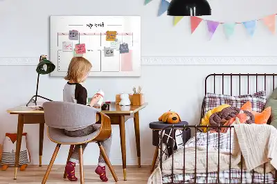 Tableau magnétique pour dessiner mon planificateur hebdomadaire