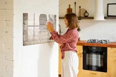 Tableau à dessiner magnétique en panneaux de bois