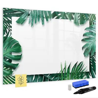 Tableau magnétique pour dessiner motif feuilles exotiques