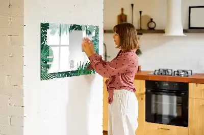 Tableau magnétique pour dessiner motif feuilles exotiques