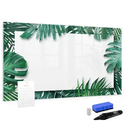 Tableau magnétique pour dessiner motif feuilles exotiques
