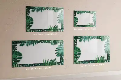 Tableau magnétique pour dessiner motif feuilles exotiques