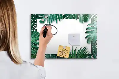Tableau magnétique pour dessiner motif feuilles exotiques