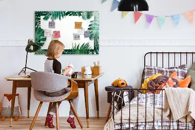 Tableau magnétique pour dessiner motif feuilles exotiques