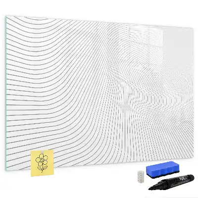 Tableau magnétique à dessiner motif lignes abstraites