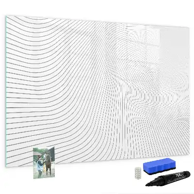 Tableau magnétique à dessiner motif lignes abstraites