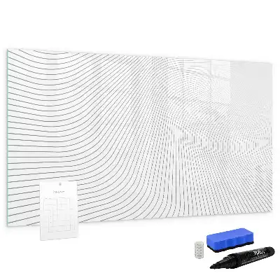 Tableau magnétique à dessiner motif lignes abstraites