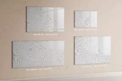 Tableau magnétique à dessiner motif lignes abstraites