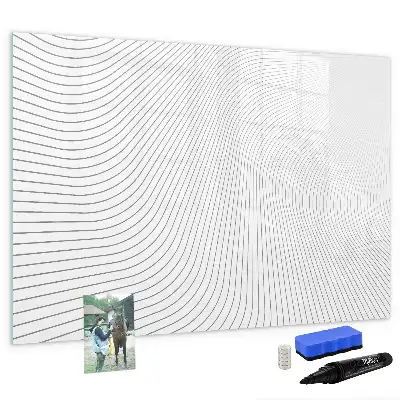Tableau magnétique à dessiner motif lignes abstraites