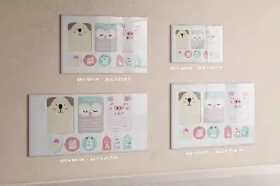 Tableau magnétique à dessiner animaux joyeux