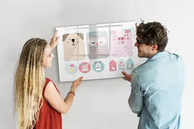 Tableau magnétique à dessiner animaux joyeux