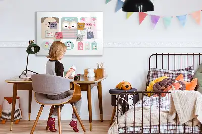 Tableau magnétique à dessiner animaux joyeux