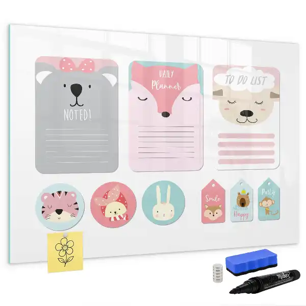 Tableau magnétique pour dessiner modèle marque-pages joyeux
