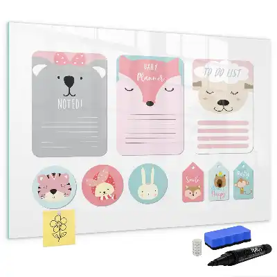 Tableau magnétique pour dessiner modèle marque-pages joyeux