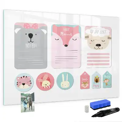 Tableau magnétique pour dessiner modèle marque-pages joyeux