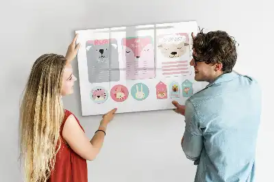 Tableau magnétique pour dessiner modèle marque-pages joyeux