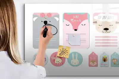 Tableau magnétique pour dessiner modèle marque-pages joyeux