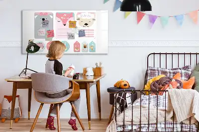 Tableau magnétique pour dessiner modèle marque-pages joyeux