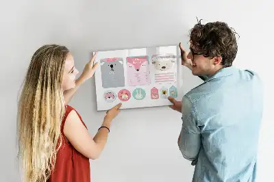 Tableau magnétique pour dessiner modèle marque-pages joyeux