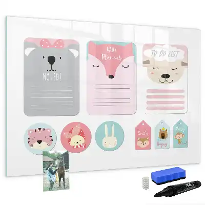 Tableau magnétique pour dessiner modèle marque-pages joyeux