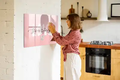 Tableau magnétique de dessin motif Aime-toi toi-même