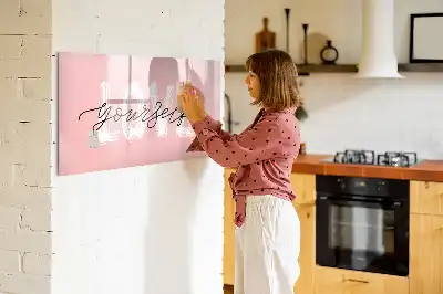 Tableau magnétique de dessin motif Aime-toi toi-même