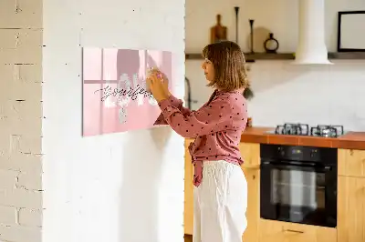 Tableau magnétique de dessin motif Aime-toi toi-même