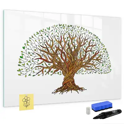 Tableau magnétique de dessin forme racine d'arbre