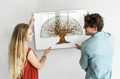Tableau magnétique de dessin forme racine d'arbre