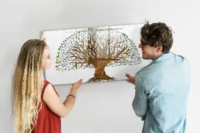 Tableau magnétique de dessin forme racine d'arbre